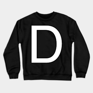 Helvetica D in white Crewneck Sweatshirt